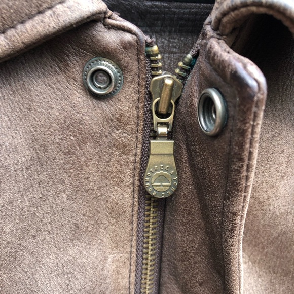 Roundtree & Yorke Leather Bomber Jacket - Picture 3 of 6